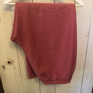 pink polyester dress pants